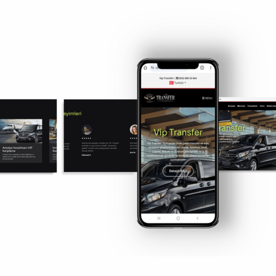 Vip Transfer Web Sitesi Tasarımı - Görsel 2