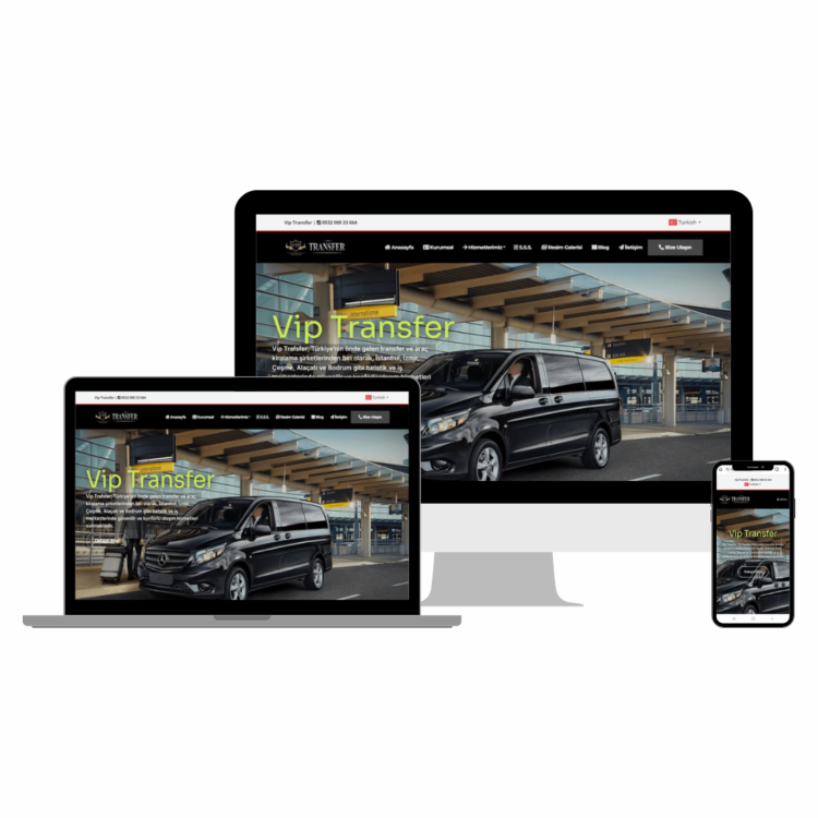 Vip Transfer Web Sitesi Tasarımı