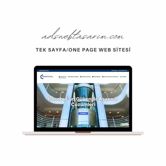 One Page (Tek Sayfa ) Web Sitesi Tasarımı - Görsel 3