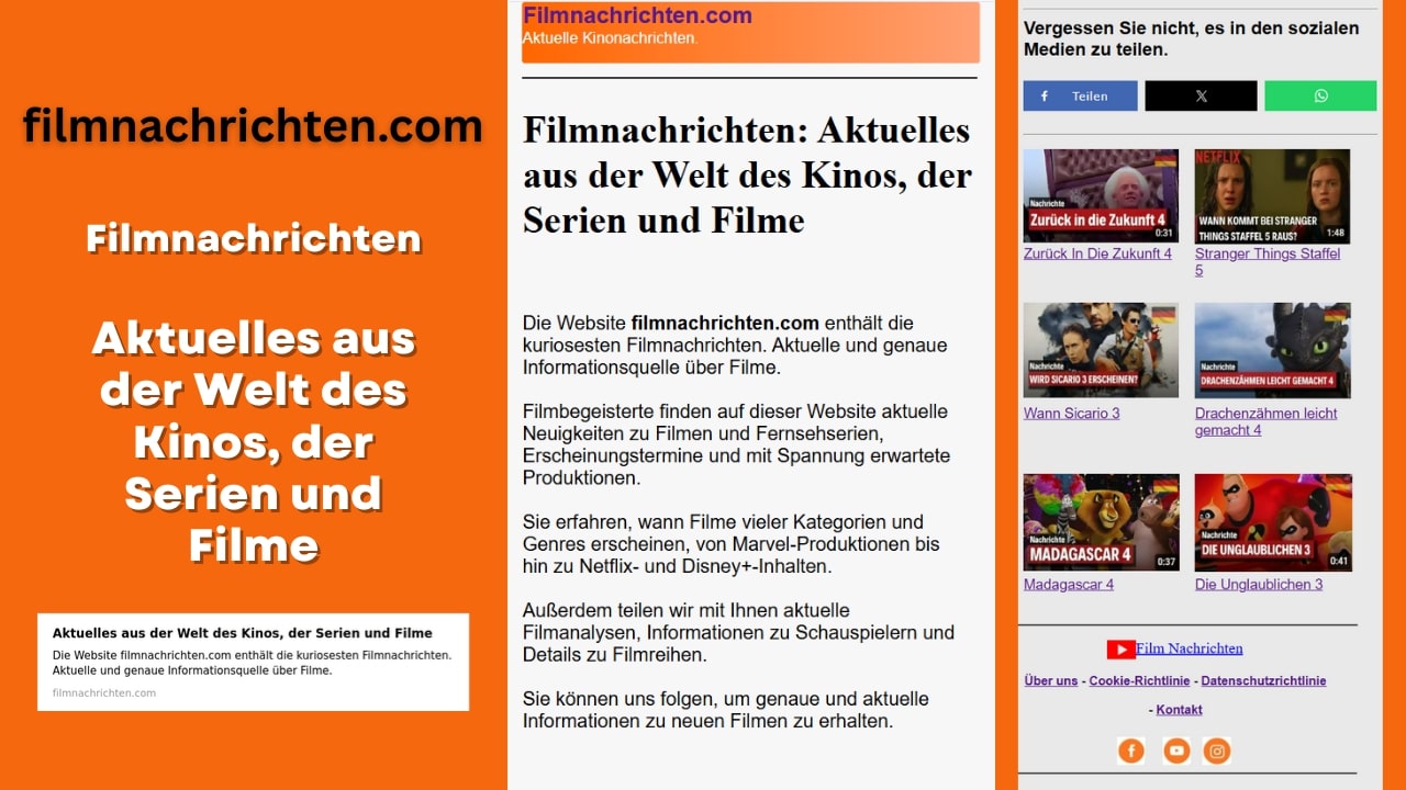 Filmnachrichten Aktuelles aus der Welt des Kinos, der Serien und Filme